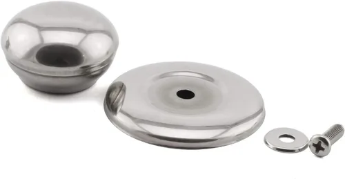 Miniatura 2 de Paquete de 2 manijas universales para tapa de olla, mango circular de repuesto de acero inoxidable de 2.1 pulgadas, mango de tapa de olla