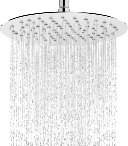 Miniatura 10 de Midanya Cabezal de ducha redondo de acero inoxidable de alta presión de alto flujo de acero inoxidable de 6 pulgadas, diseño ultrafino de alta