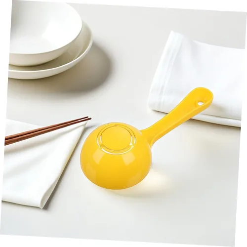 Miniatura 4 de Hemoton 2 piezas de plástico de paleta de arroz para servicio de alimentos, pala de arroz semicircular, pala de arroz antiadherente, espátula