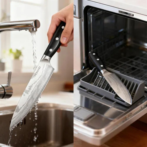 Miniatura 8 de MDHAND Juego de cuchillos de chef con bolsa de rollo, 18 cuchillos de chef profesionales ultra afilados de acero inoxidable de alto carbono
