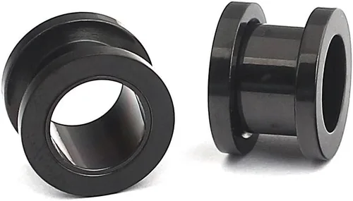 Miniatura 2 de Ruifan kit de 16 expansores de acero quirúrgico, 8 pares, 14 g - 00 g (1.6 mm-10 mm)