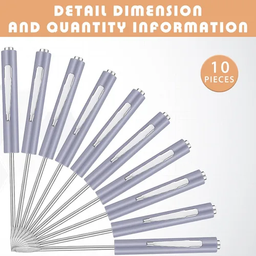 Miniatura 2 de Honoson 10 Piezas de Destornillador de Bolsillo Mini con Parte Superior y Clips de Bolsillo Magnéticos, Destornillador Pequeño Ranurado con Cabeza