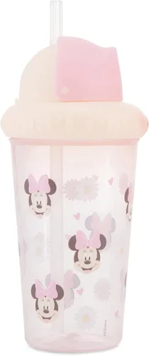 Miniatura 7 de Disney Vasos para sorber para niños y niñas Paquete de dos vasos para sorber de 10 onzas con popote y tapa, botella de agua de viaje azul duradera