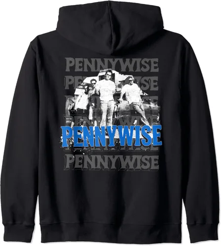 Miniatura 2 de Pennywise - Foto - Sudadera con capucha oficial con cremallera Negro S