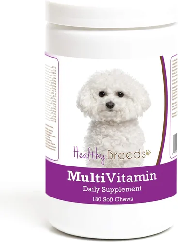 Miniatura 181 de Healthy Breeds Bulldog francés multivitamínico suave masticable para perros 180