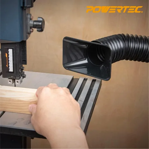 Miniatura 7 de POWERTEC Manguera de recolección de polvo de 2-1/2 x 36 pulgadas, manguera flexible de colector de polvo de PP de 2.5 pulgadas para sierra de mesa