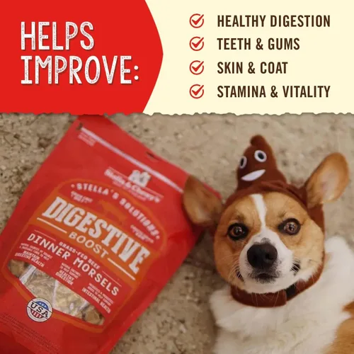 Miniatura 4 de Stella & Chewy's Alimento Crudo Liofilizado para Perros para la Salud Digestiva - Bocados de Cena de Carne de Res Alimentada con Pasto - Solución