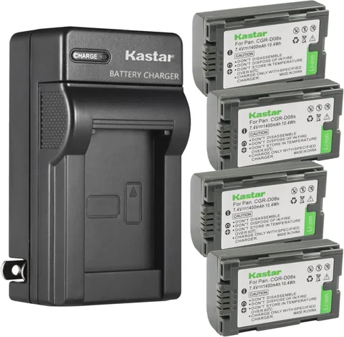 Miniatura 9 de Kastar Paquete de 1 cargador de batería y CA de pared de repuesto para Panasonic PV-DV100, PV-DV100K, PV-DV101, PV-DV102, PV-DV103, PV-DV121
