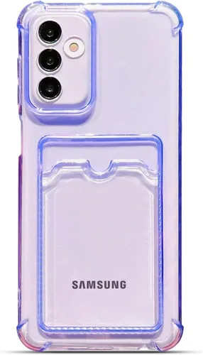 Miniatura 7 de Tuokiou Funda para Samsung Galaxy A14 5G, Fundas Protectoras Transparentes con Ranura para Tarjetas, Funda Cartera de TPU Suave Ajustada Resistente