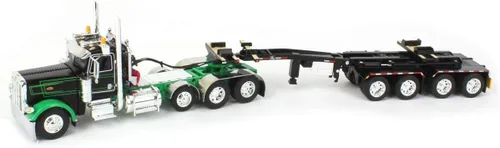 Miniatura 5 de DCP 1/64 Negro/Verde Peterbilt 389 w/ERMC Hydra-Steer Trailer & Bridge Beam Load 60-1673