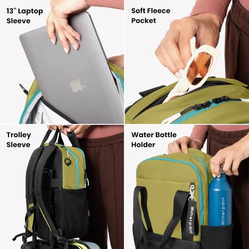 Miniatura 3 de Sherpani Camden - Mochila convertible, bolsa de mano 3 en 1, mochila de viaje de 18 L, bolsa cruzada para mujer, bolsa cruzada, regalos de viaje