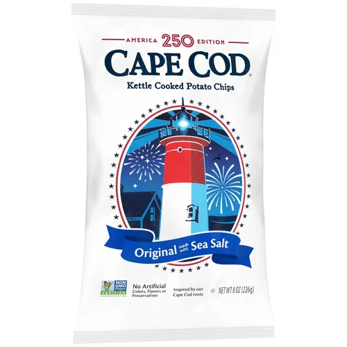 Miniatura 5 de Cape Cod Papas fritas, papas fritas cocidas en hervidor original, 8 onzas