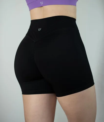 Miniatura 3 de TomTiger Pantalones cortos de entrenamiento para mujer, cintura alta, gimnasio, fitness, correr, yoga, ciclismo, ejercicio activo, control