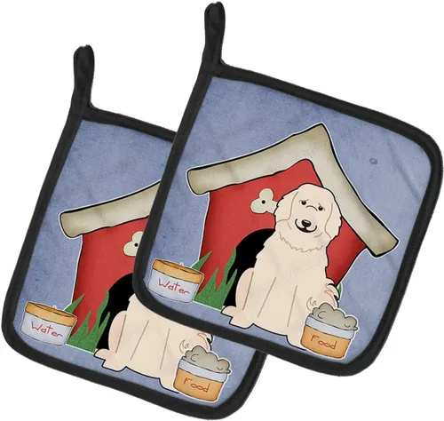 Miniatura 133 de Caroline's Treasures BB2894PTHD Dog House Collection Chow Chow Chow - Par de soportes para ollas, 7.5HX7.5W, multicolor 4-Azul