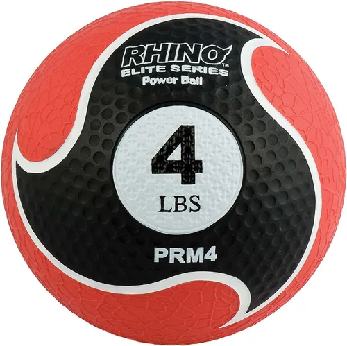 Miniatura 9 de Champion Sports Rhino Elite Medicine Ball – Textured Surface, Superior Grip, Hollow Synthetic Rubber for Consistent Bounce & Durability, Multiple