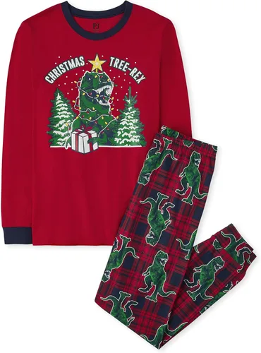 Miniatura 65 de The Children's Place Pijama de Navidad unisex para bebé, algodón Esqueleto