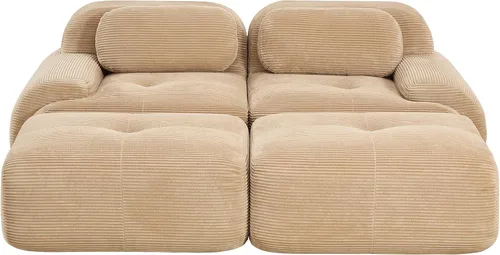 Miniatura 25 de Sofá modular sin hueso comprimido de espuma viscoelástica de 117 pulgadas, sofás seccionales grandes de 3 plazas para sala de estar, sofá modular