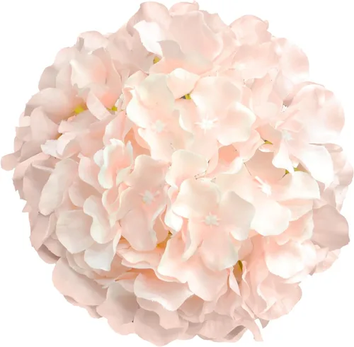 Miniatura 8 de 10 flores artificiales de hortensias, cabeza de hortensia artificial de seda con hortensias de tallo para novia, boda, baby shower, decoración