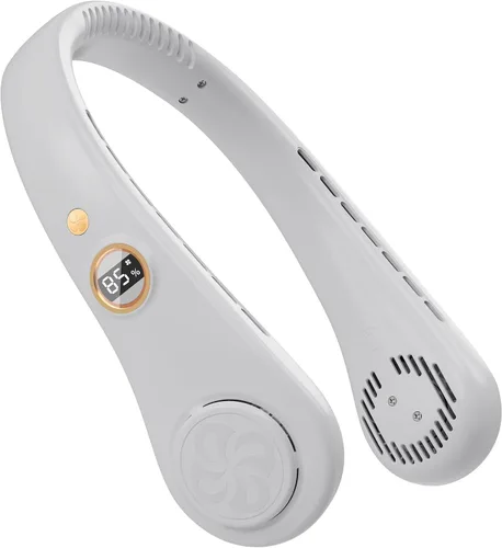 Miniatura 8 de CHARGEWORX Ventilador de cuello portátil portátil, ventilador de refrigeración personal sin aspas con batería recargable de 4000 mAh, pantalla LCD