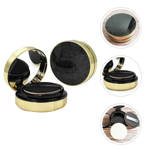 Miniatura 9 de FOMIYES Estuche robusto 2pcs envases de polvo vacíos Fundación Suelta Puff Box Estuche de maquillaje de viaje recargable