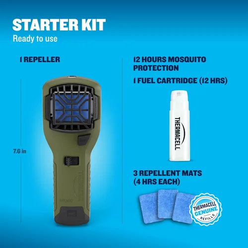 Miniatura 8 de Thermacell MR300 - Repelente de mosquitos portátil, altamente efectivo, incluye repuestos de 12 horas de larga duración, no es aerosol, libre