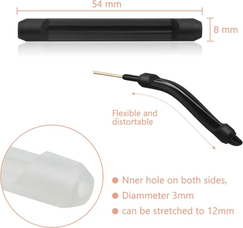 Miniatura 3 de Frienda 12 pares de almohadillas para las orejas, agarre de silicona para orejas, agarre antideslizante para orejas de vidrio, ganchos