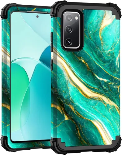 Miniatura 59 de Hocase Funda para Galaxy S20 FE 5G, Protección resistente a prueba de golpes, goma de silicona suave + parachoques de plástico duro, funda