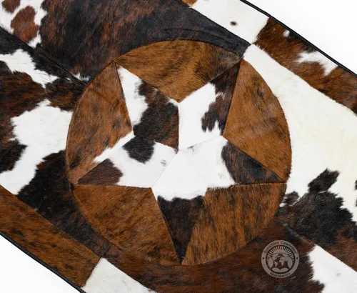 Miniatura 3 de Sunshine Cowhides Alfombra de piel de vaca blanca palomino 100% genuina, color beige, alfombra de estilo moderno de piel de animal y alfombra