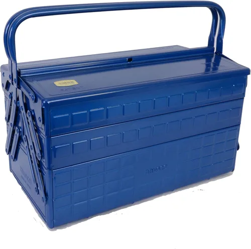 Trusco GT-410-B Caja de Herramientas Portátil de 3 Niveles, 16.2 x 8.7 x 13.4 pulgadas (412 x 220 x 343 mm), Azul