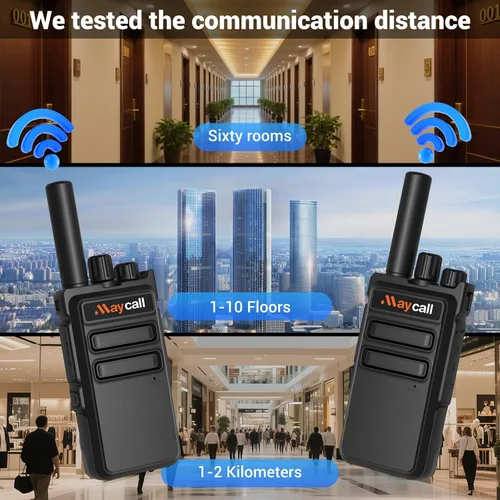 Miniatura 2 de Walkie Talkies MC-180 - Paquete de 2 unidades para adultos de largo alcance recargable de 2550 mAh, radios portátiles FRS bidireccionales, radios