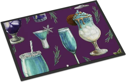 Miniatura 8 de Caroline's Treasures BB5203MAT - Felpudo azul para puerta delantera, 18 x 27 pulgadas, para interiores y exteriores, para entrada, antideslizante
