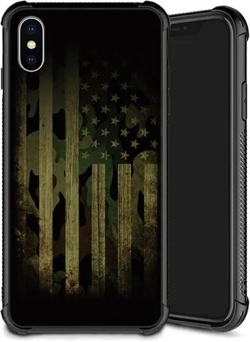 Miniatura 9 de Funda compatible con iPhone Xs, diseño de plexiglás X para niños y hombres, diseño de lobo malo, a prueba de golpes, antiarañazos, para iPhone X/Xs