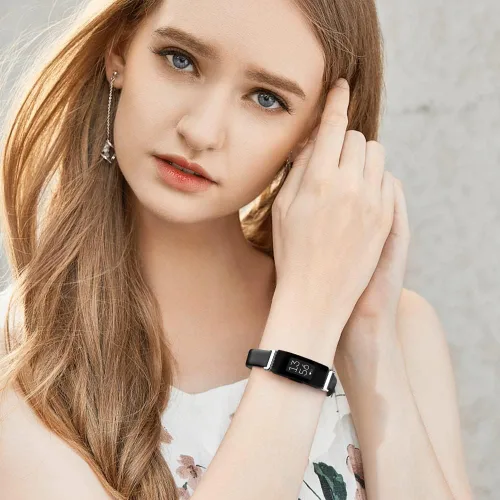 Miniatura 6 de Tobfit Correa de cuero para Inspire 2 bandas para mujer, correas de repuesto de cuero suave y delgado para Inspire HR/Inspire/Ace 2 Fitness Tracker