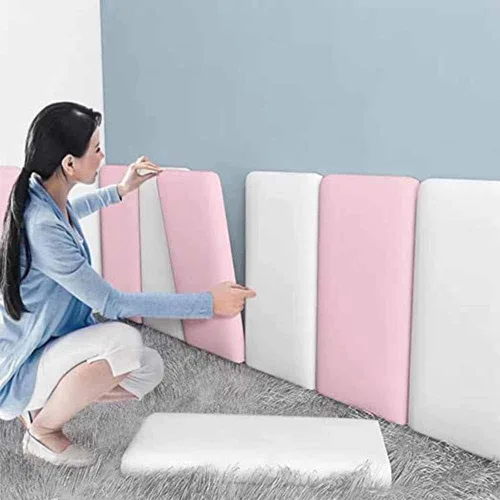 Miniatura 7 de Acolchado de pared anticolisión para niños, paneles de pared tapizados, panel de pared 3D, cabecero autoadhesivo para decoración de paredes