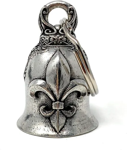 Fleur De Lis - Accesorio de campana de motociclista o llavero para la suerte