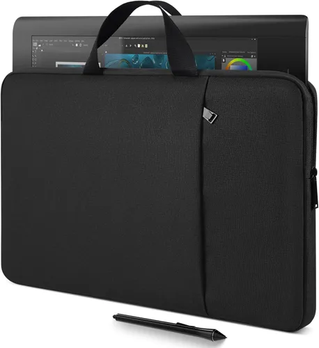 Drawing Tablet Sleeve Case Compatible with XPPen Artist 15.6 Pro, Huion KAMVAS Pro 16, Wacom Cintiq Pro 16/ Cintiq 16 Carrying Bag, Black