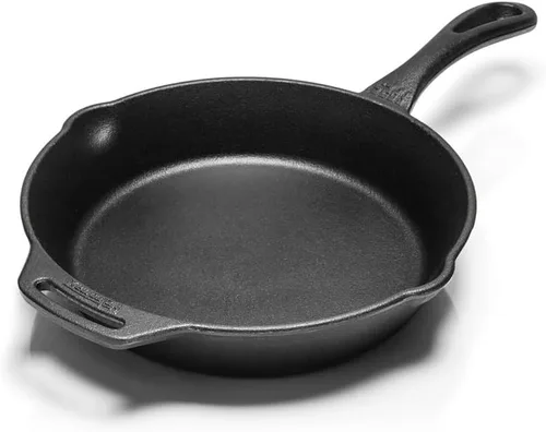 Miniatura 12 de Petromax Sartén de hierro fundido para cocina o campamento, utensilios de cocina pre-sazonados para fogata o horno y estufa casera, conduce el calor