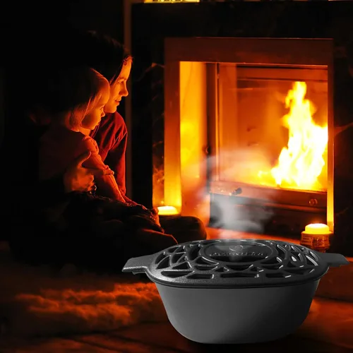 Miniatura 9 de vaporizador para estufa de leña resistente al óxido, vaporizador para chimenea de hierro fundido para el hogar, decorativo para interiores