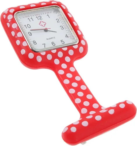 IMIKEYA Relojes cuadrados con insignia de enfermera para mujer, collares de moda para mujer, reloj colgante para enfermera, reloj de enfermera,