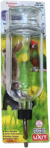 Miniatura 10 de Lixit Botellas de Agua con Lado Plano a Prueba de Mordidas para Conejos, Hurones, Ratas, Pájaros, Hámsters, Cobayas, Chinchillas, Jerbos y Otros