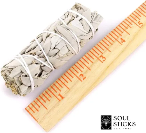 Miniatura 4 de SOUL STICKS El mini kit de manchas para principiantes incluye varita de selenita de concha de abulón 3-4 de salvia blanca y palo santo con guía