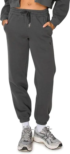 Miniatura 51 de Cali1850 Pantalón deportivo Cloud Nine Fleece para mujer, cintura alta, ajuste holgado, dos bolsillos, cintura elástica con cordón