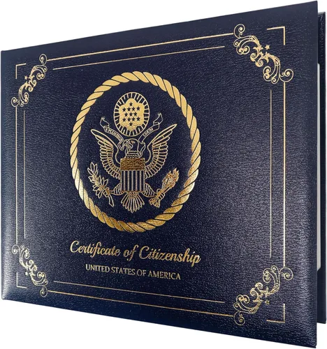 Miniatura 9 de GraduationMall Titular del certificado de ciudadanía estadounidense 2026 cubierta para certificado de naturalización con logol 'Certificado