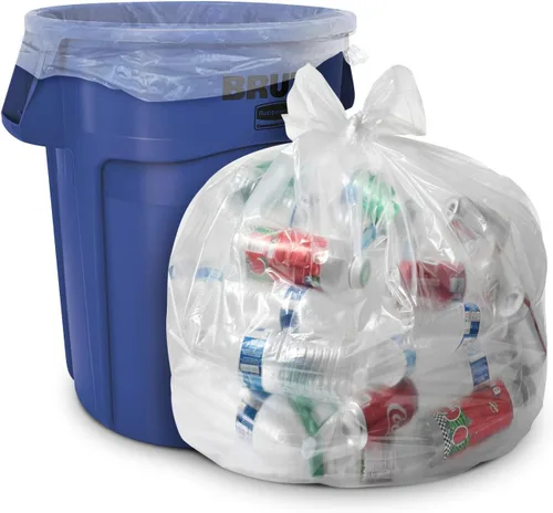 Miniatura 15 de Aluf Plastics Bolsas de basura transparentes de alta calidad para 7-10 galones, paquete enorme de 500 unidades, 24 x 23 pulgadas, 1.0 milésimas