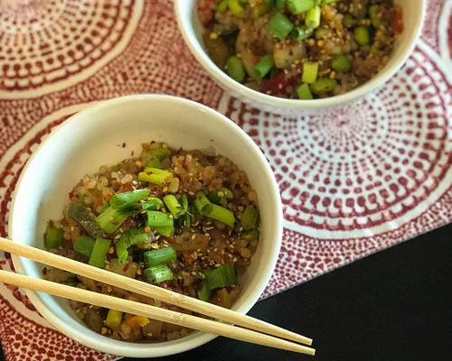 Miniatura 7 de Miracle Noodle Miracle Rice, 8 onzas (paquete de 6), arroz Shirataki Konjac a base de plantas, 5 calorías, 1g de carbohidratos netos por porción