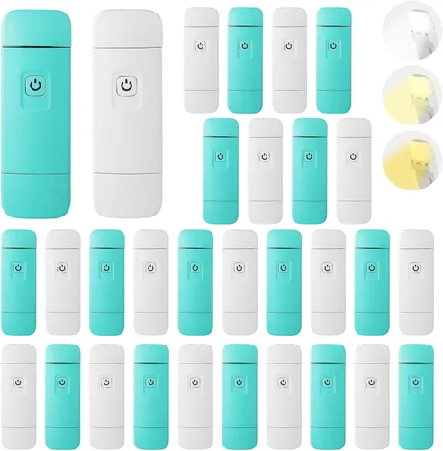 KunHe Paquete de 30 luces de libro recargables por USB a granel para leer por la noche en la cama, luces de lectura LED a granel con clip para niños