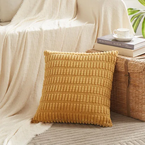 Miniatura 185 de Fancy Homi - Paquete de 2 fundas de almohada decorativas de color taupe de 22 x 22 pulgadas para sala de estar, sofá, cama, estilo rústico, bohemio