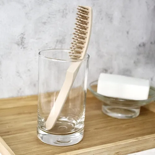 Miniatura 9 de CORAL 3 cepillos de pelo de bambú – 100% compuesto compostable de fibra de bambú a base de plantas, duradero, antiestático y resistente al calor