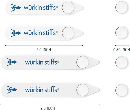 Miniatura 2 de Stiff-N-Stay Plastic Magnetic Collar Stays by Würkin Stiffs