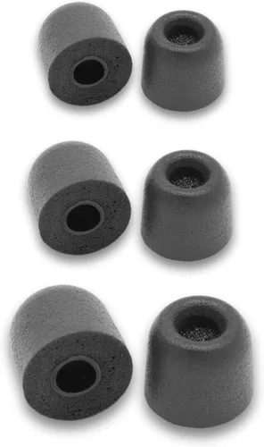 Miniatura 9 de Comply Almohadillas para oído de espuma Premium - almohadillas aislamiento T-100 (Negro, 3 pares, tamaño grande) S Negro